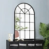 hobby lobby mirror black arched mirror of Victoria Arched Iron Frame Metal Mirror at entryway